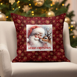 Cojín Decorativo Santa Rudolph Joyous Christmas Pillow Festive Vibe