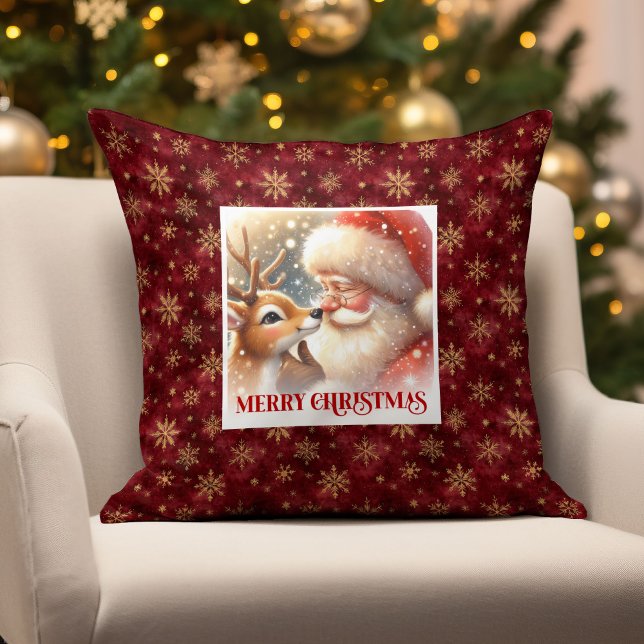 Cojín Decorativo Santa Rudolph Xmas Pillow Merry Christmas Classic  (Santa Rudolph Xmas Pillow Merry Christmas Classic )