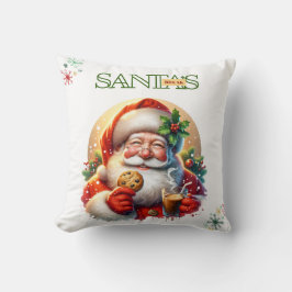 Cojín Decorativo Santa’s Coffee Break Christmas Cushion