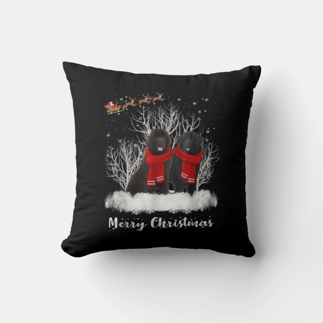 Cojín Decorativo Santa Terranova Pareja Feliz Regalo de Perro de Na (Anverso)