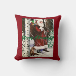 Cojín Decorativo Santa y Fox Pillow