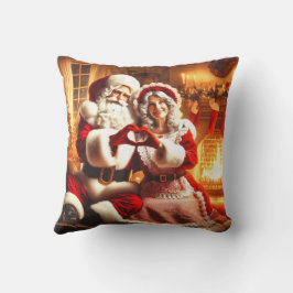 Cojín Decorativo Santa y la Sra. Claus