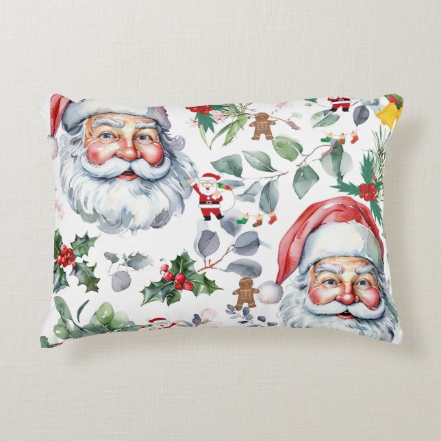 Cojín Decorativo Santa y los Navidades (Anverso)