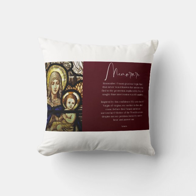 Cojín Decorativo Santísima Virgen María Pillow (Anverso)