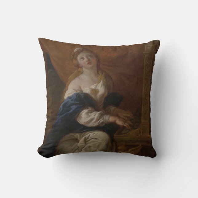 Cojín Decorativo Santo Cecilia el | c.1700 (aceite en el papel) (Anverso)