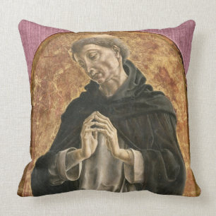 Cojín Decorativo Santo Dominic (tempera en el panel)