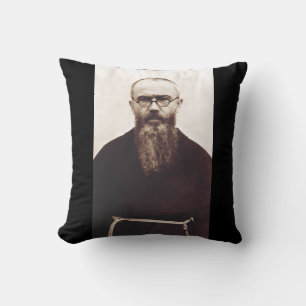 Cojín Decorativo Santo Maximiliano Kolbe sacerdote católico polaco