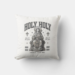 Cojín Decorativo Santo Santo Grabado Vintage Diseño de Camiseta Rel