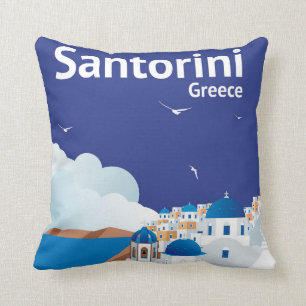 Cojín Decorativo Santorini Grecia
