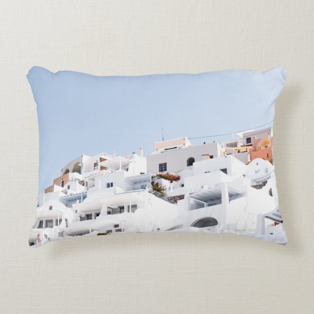 Cojín Decorativo Santorini, grecia (Anverso)