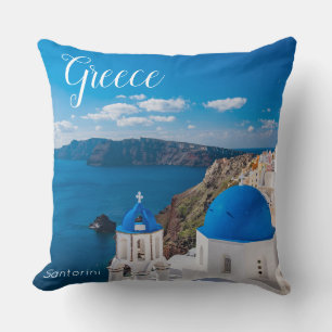 Cojín Decorativo Santorini Grecia Decoración Escénica