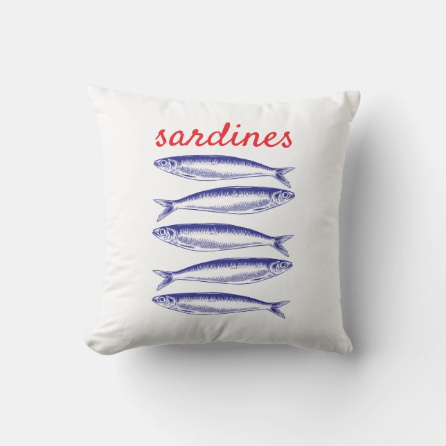 Cojín Decorativo Sardinas (Anverso)