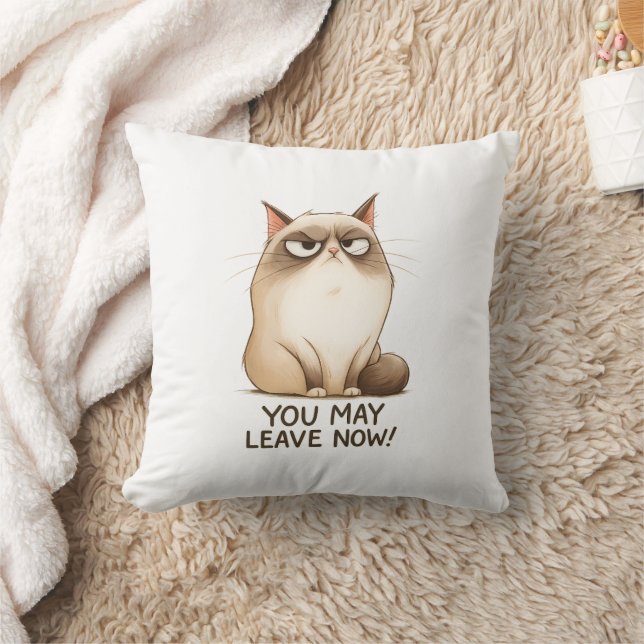 Cojín Decorativo 🙀 Sassy Cat Throw Pillow 🚪🐾 (Manta)