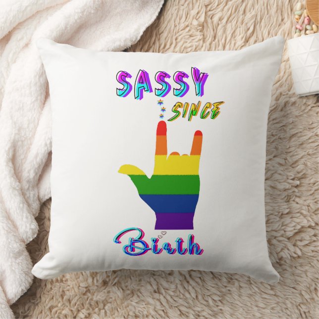 Cojín Decorativo Sassy desde el nacimiento (Manta)