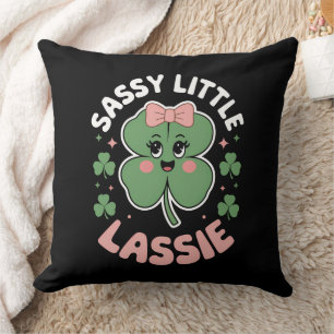 Cojín Decorativo Sassy Little Lassie Funny Día de San Patricio