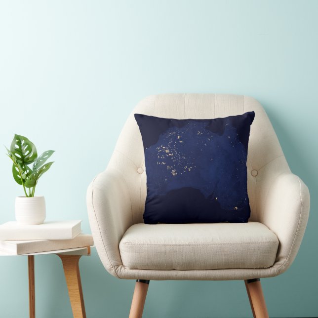 Cojín Decorativo Satélite Las Luces Nocturnas De Australia. (Silla)