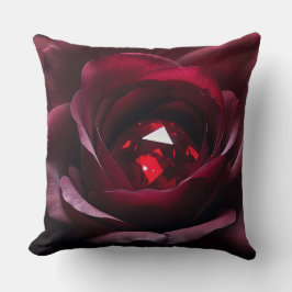 Cojín Decorativo Satinheart Rouge – Ruby Rose Pillow