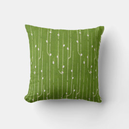 Cojín Decorativo Sauco de Gato sobre Verde