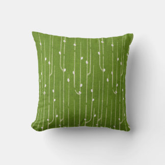 Cojín Decorativo Sauco de Gato sobre Verde