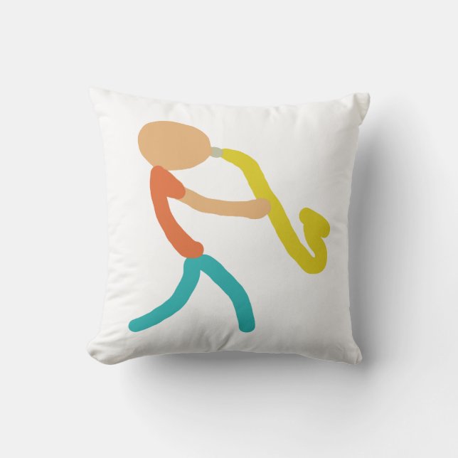 Cojín Decorativo Saxofón (Anverso)