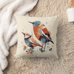 Cojín Decorativo Scandi Aviary Duet, personalizado