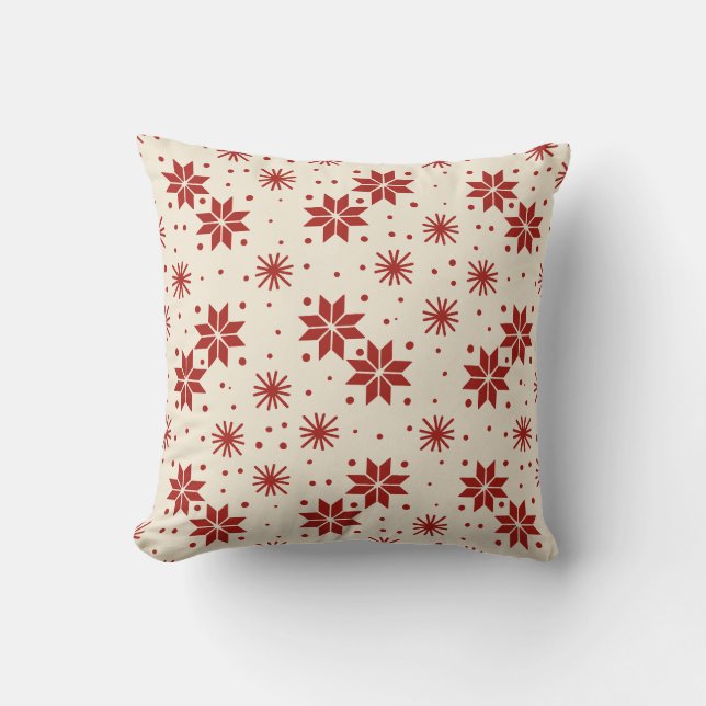 Cojín Decorativo Scandi Starburst Snowflake (Anverso)