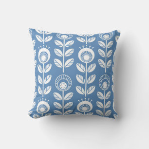 Cojín Decorativo Scandinavian folk style flowers - seamless floral