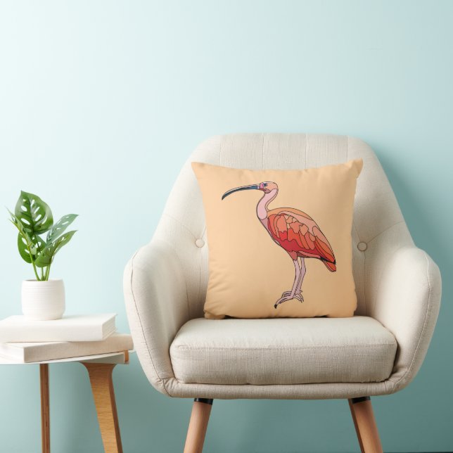 Cojín Decorativo Scarlet Ibis Bird (Silla)