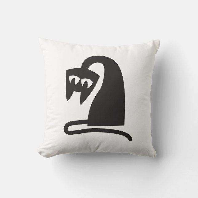 Cojín Decorativo Scary Cat (Anverso)