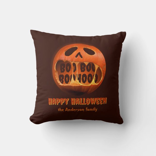 Cojín Decorativo Scary Halloween jack o'lantern decoración (Anverso)