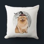 Cojín Decorativo Scary Pomeranian Dog Witch Hat Halloween<br><div class="desc">Scary Pomeranian Dog Witch Hat Halloween
This Pomeranian attire will make a great gift for all pomeranian lovers. 
Experience the bliss Pomeranian outfit!</div>
