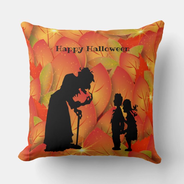 Cojín decorativo Scary Witch Halloween (Anverso)