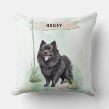 Schipperke Acuarela Perro Personalizado