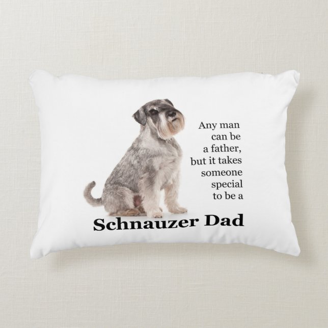 Cojín Decorativo Schnauzer Dad Pillow (Anverso)