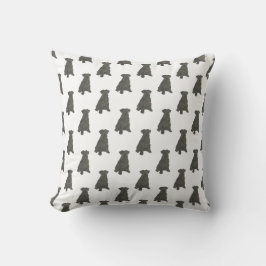 Cojín Decorativo Schnauzer (negro)