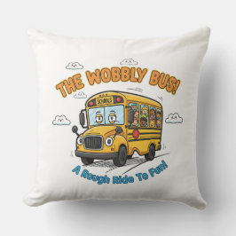 Cojín Decorativo School Bus Nursery Decor-The Wobbly Bus