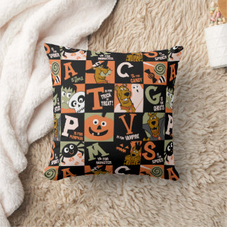Cojín Decorativo Scooby-Doo | Patrón de Halloween