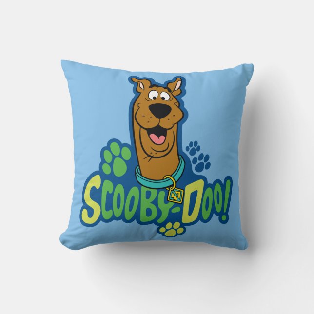 Cojín Decorativo Scooby-Doo Paw Print Character Badge (Anverso)