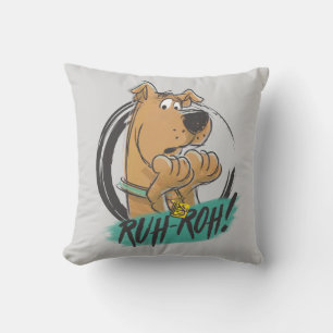 Cojín Decorativo Scooby-Doo "Ruh Roh!" Bosquejo del marcador