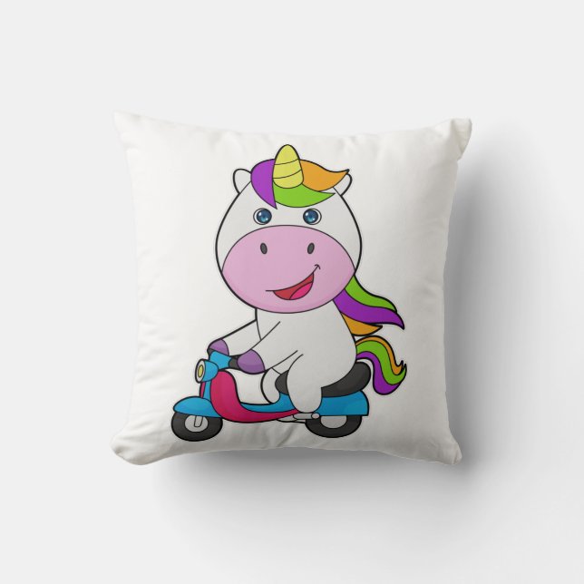 Cojín Decorativo Scooter de Unicorn (Anverso)