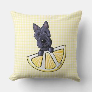 Cojín decorativo Scottie Lemon Cream Gingham