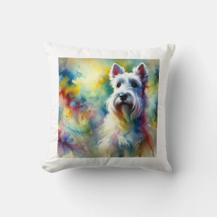 Cojín Decorativo Scottish Terrier 300824AREF102 - Watercolor