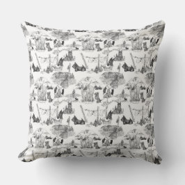 Cojín Decorativo SCOTTISH Terrier Black Toile