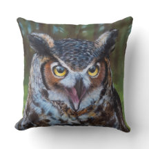 Screeching Owl Pillow