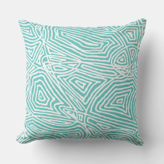 Cojín Decorativo Scribbleprints Verde azulado