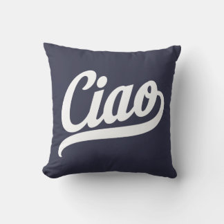 Cojín Decorativo Script de Ciao (blanco)
