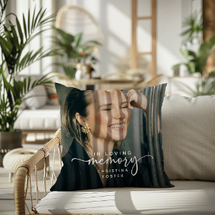 Cojín Decorativo Script In Love Memory Photo Memorial