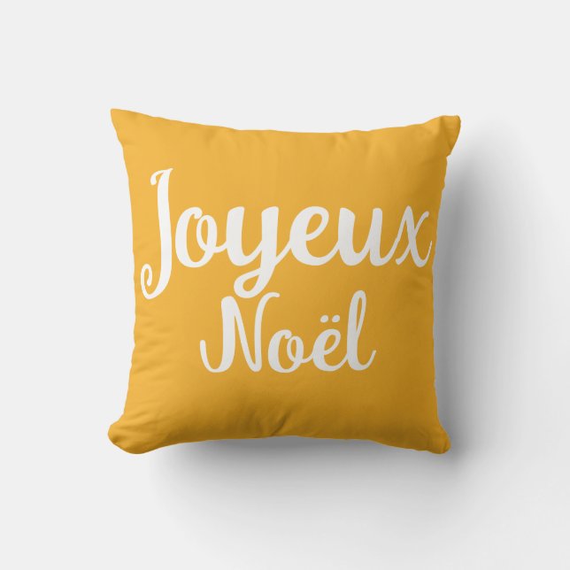 Cojín Decorativo Script  Merry Christmas  (Anverso)