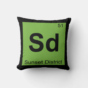 Cojín Decorativo Sd - Distrito Sunset San Francisco Química