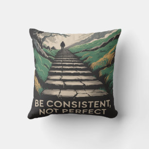 Cojín Decorativo Sé constante, no perfecto